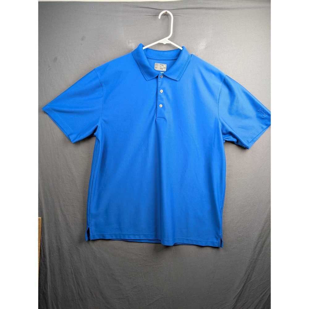 Champions Tour Golf Mens XL Blue Short Sleeve‎ Performance Polo Shirt